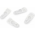 Velvety kovové - podvazkové zápínání šíře 10 mm - bílá transparent (12 ks) – Zboží Dáma