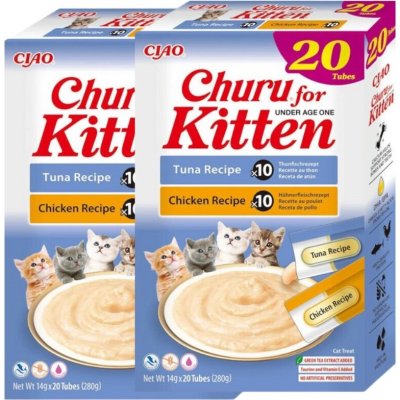 Churu Cat Kitten Tuna & Chicken 20 x 14 g – Sleviste.cz