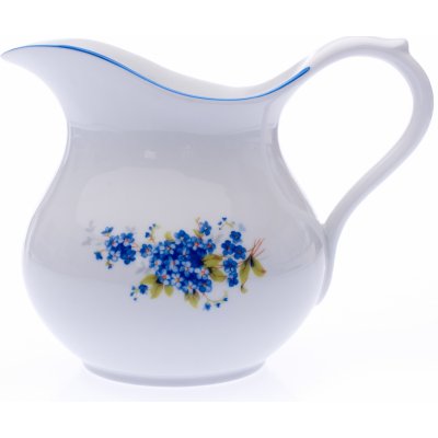 Český porcelán Dubí Džbán baňatý pomněnky 1,2 l