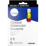 Daler Rowney Simply Watercolour Sada akvarelových barev 6x12ml – Hledejceny.cz