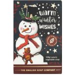 English Soap Company Vánoční tuhé mýdlo Sněhulák Kadidlo & Myrha 100 g – Zboží Dáma