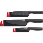 Joseph Joseph Nože s krytem a brouskem Slice Sharpen 3 ks – Zboží Mobilmania