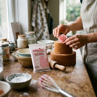 Saracino Modelovací fondán na dort růžová Baby Pink 250 g – Hledejceny.cz