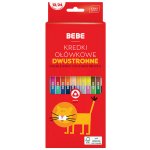 Pastelky BEBE Pink trojhranné oboustranné 12ks – Sleviste.cz