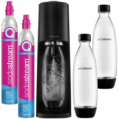 SodaStream TERRA 2 lahve 2x láhev s CO2 plynem Černý – Zboží Dáma