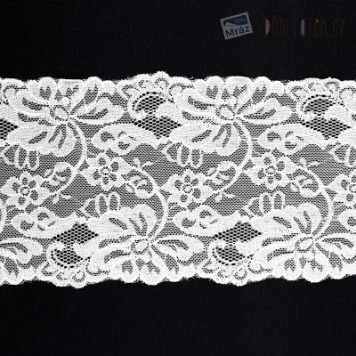 Elastická krajka bílá, 150 mm – Hledejceny.cz