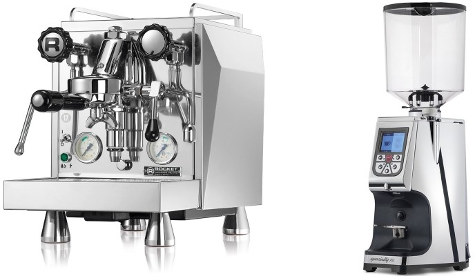 Set Rocket Espresso Giotto Cronometro V + Eureka Atom Specialty