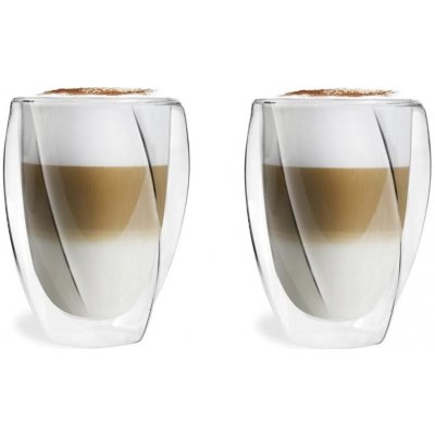 Design Vialli CRISTALLO dvoustěnné sklenice na kávu latte a čaj 2 25493 300 ml – Zboží Mobilmania