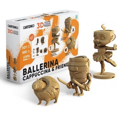 Cartonic 3D PUZZLE BALLERINA CAPPUCCINA & Friends 301 ks – Zboží Dáma
