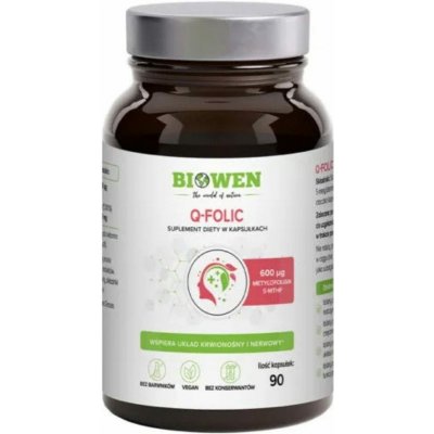 Biowen Q-folic Methylovaná kyselina listová 5-MTHF 90 kapslí – Hledejceny.cz