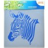 Šablona Zebra 25 x 25 cm plast
