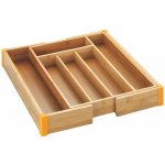 Maximex Organizér na příbory BAMBOO, nastavitelný, 25,5 - 38 x 36 x 5 cm – Sleviste.cz