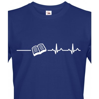 Bezvatriko 0269 tričko pro milovníky knížek a četby modrá – Zboží Mobilmania