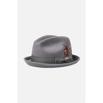 Brixton Gain Fedora Grey Dark Grey – Zbozi.Blesk.cz