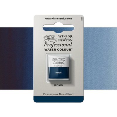 Winsor & Newton Professional Akvarelová barva půlpánvička Indigo – Sleviste.cz