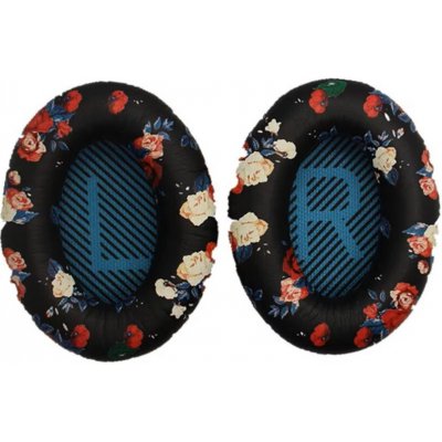 eses pro Bose QuietComfort 2 15 25 a 35 vzorované květinové s modrým vnitřkem – Zboží Živě