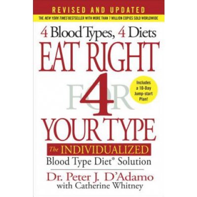 Eat Right 4 Your Type: The Individualized Blood Type Diet Solution Dr dAdamo Peter J.Pevná vazba – Hledejceny.cz