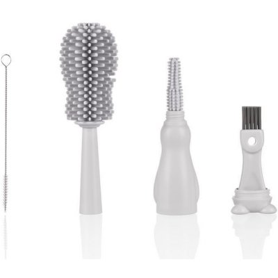 Zopa silikon kartáč na dětskou lahev 3v1 Light Grey – Hledejceny.cz