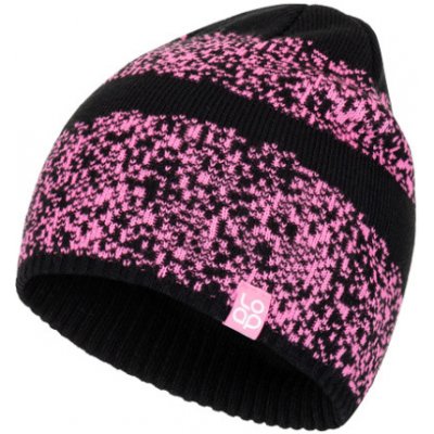 Loap Zataj dámská zimní čepice CSU2203 Sugar Plum Melange Black – Hledejceny.cz