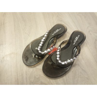 Tosca Blu žabky dámská plážová obuv stříbrné černé