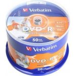Verbatim DVD-R 4,7GB 16x, AZO, printable, spindle, 50ks (43533) – Hledejceny.cz