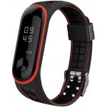 Xiaomi Mi Band 3/4 náhradní náramek Texturovaný Vzor: Lines, Červená MBSCZ-TXT016 – Zboží Živě