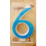 Dortisimo Svíčka velká modrá číslo 6 – Hledejceny.cz