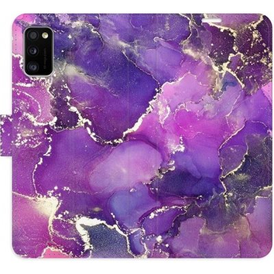 Pouzdro iSaprio flip Purple Marble Samsung Galaxy A41 – Zboží Mobilmania