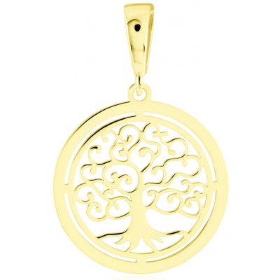 Gemmax Jewelry zlatý přívěsek Strom života GUPYN 01045 – Zboží Mobilmania