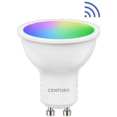 Century CEN GUSMA120-061000 LED SMART WIFI GU10 120d 6W CCT RGB/2700-6500K 120d DIM Tuya WiFi