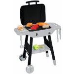 Smoby 24497 kuchyňka Barbecue gril černo-stříbrný na kolečkách se 17 doplňky – Hledejceny.cz