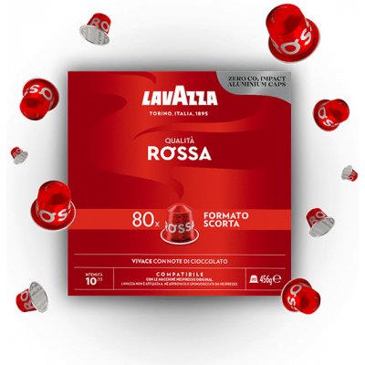 Lavazza Qualita Rossa Alu Kapsle do Nespresso 80 ks – Zboží Mobilmania