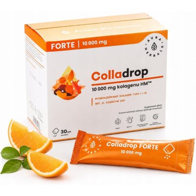 Aura Herbals Colladrop Forte Marine Collagen 10000 mg 30 sáčků – Hledejceny.cz