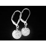 Steel Jewelry náušnice krystalkové koule z chirurgické oceli NS090132 – Zboží Mobilmania