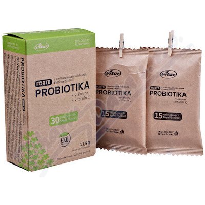 Vitar Probiotika Forte vláknina vitamín C 30 kapslí – Hledejceny.cz