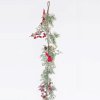 Vánoční dekorace Eurolamp vánoční dekorace větev s bobulemi a ptáčky 153 cm 1 ks