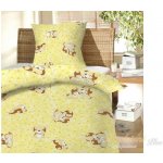 Dadka povlečení Štěňátka žluté 130x90 cm 45 x 60 cm – Sleviste.cz