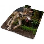 Sablio Plážová deka Vlk 200x140 cm – Zboží Dáma