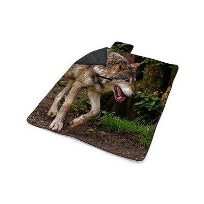 Sablio Plážová deka Vlk 200x140 cm – Zboží Dáma