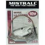 MISTRALL Ocelové lanko Power 1x7 45cm 32kg 2ks – Sleviste.cz
