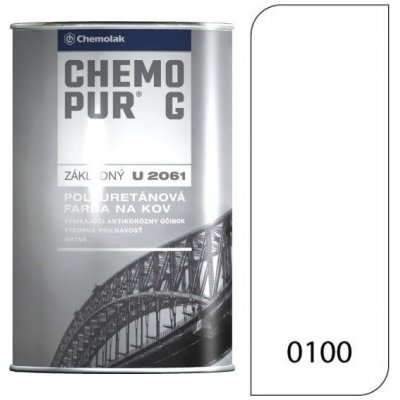 Chemolak U 2061 Chemopur G polyuretanová základní barva 0,8 l 0100