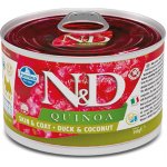 N&D Quinoa Dog Adult Skin & Coat Duck & Coconut 140 g – Hledejceny.cz