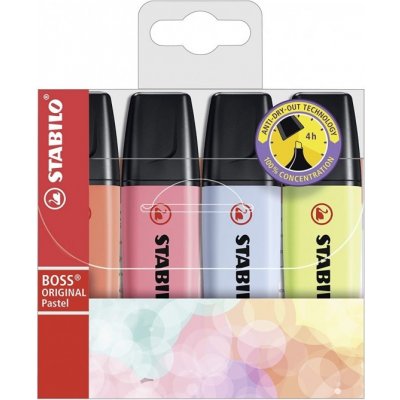Stabilo Boss Pastel 4 ks 70/43 – Hledejceny.cz