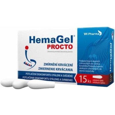 VH Pharma HemaGel PROCTO rektálních čípků II 15 ks – Zboží Dáma