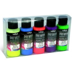 Vallejo Premium Color Set 62102 Premium Fluo Color 5x60 ml.