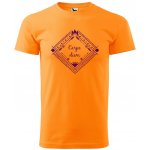 Dobrý Triko pánské tričko Carpe diem Tangerine orange – Hledejceny.cz