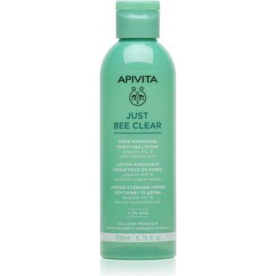 Apivita Just Bee Clear Pore Minimizing Lotion péče na rozšířené póry a černé tečky 200 ml – Zboží Mobilmania