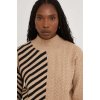 Dámský svetr a pulovr Answear Lab Svetr dámský lehký s pologolfem WF4771.1.gdb hnědá