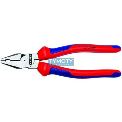 KNIPEX 02 02 200 Silové kombinované kleště, vícesl. návleky, fosfátováno na černo/leštěno, 200 mm – Zbozi.Blesk.cz