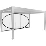 Biohort B489606 Čirá posuvná stěna pro pergolu šedý křemen 5 – Hledejceny.cz